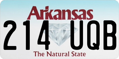 AR license plate 214UQB