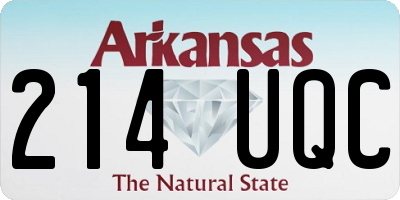 AR license plate 214UQC
