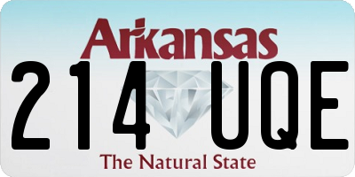 AR license plate 214UQE