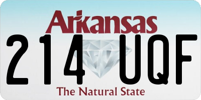 AR license plate 214UQF