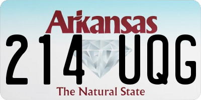 AR license plate 214UQG