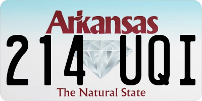 AR license plate 214UQI
