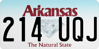 AR license plate 214UQJ