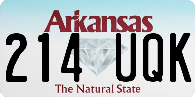 AR license plate 214UQK