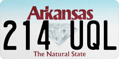 AR license plate 214UQL