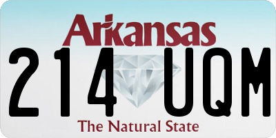 AR license plate 214UQM