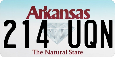 AR license plate 214UQN