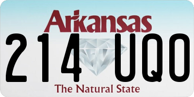 AR license plate 214UQO