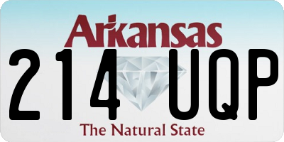 AR license plate 214UQP