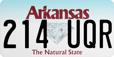 AR license plate 214UQR