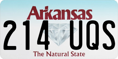 AR license plate 214UQS