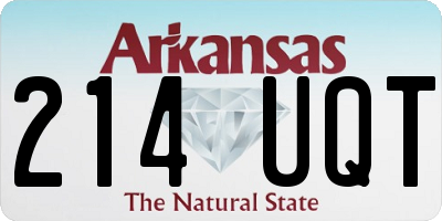 AR license plate 214UQT