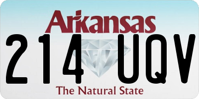 AR license plate 214UQV