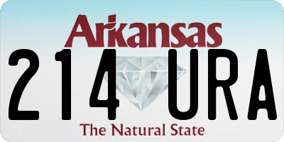 AR license plate 214URA