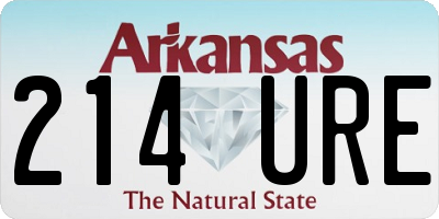 AR license plate 214URE