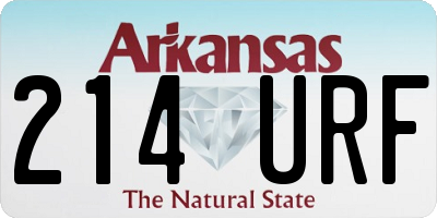 AR license plate 214URF