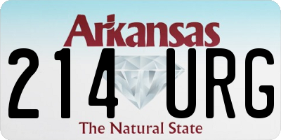AR license plate 214URG