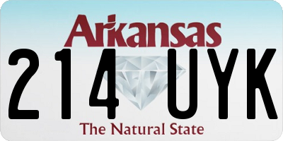 AR license plate 214UYK