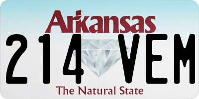 AR license plate 214VEM