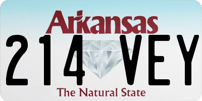 AR license plate 214VEY