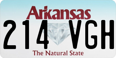 AR license plate 214VGH