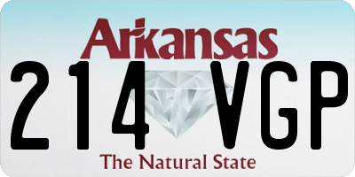 AR license plate 214VGP