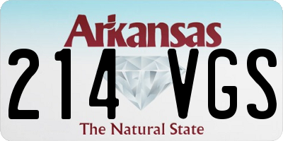 AR license plate 214VGS