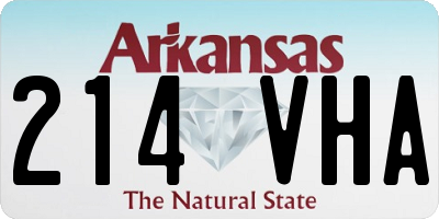 AR license plate 214VHA