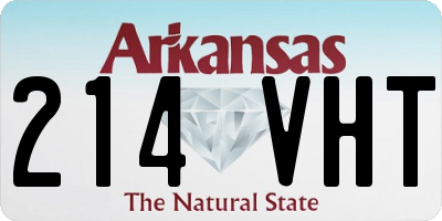 AR license plate 214VHT