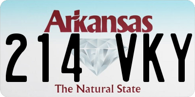 AR license plate 214VKY