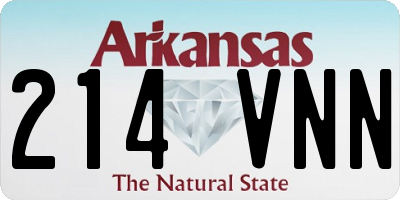 AR license plate 214VNN