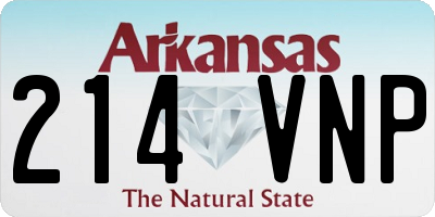 AR license plate 214VNP