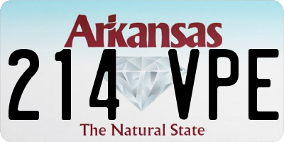 AR license plate 214VPE