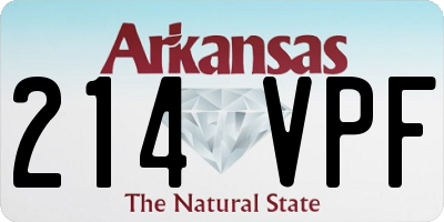 AR license plate 214VPF