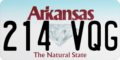 AR license plate 214VQG