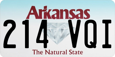 AR license plate 214VQI