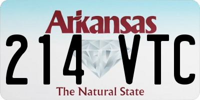 AR license plate 214VTC