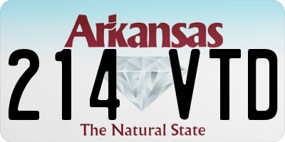 AR license plate 214VTD