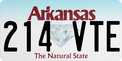 AR license plate 214VTE