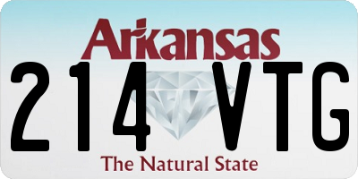 AR license plate 214VTG