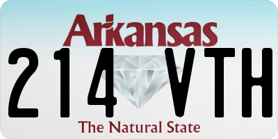 AR license plate 214VTH