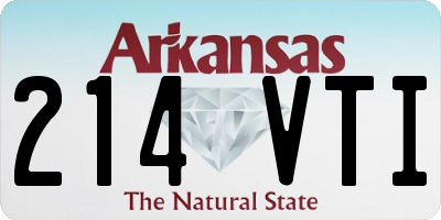 AR license plate 214VTI
