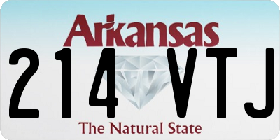 AR license plate 214VTJ