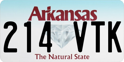 AR license plate 214VTK