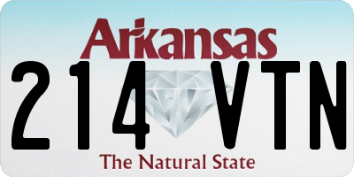AR license plate 214VTN