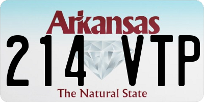 AR license plate 214VTP