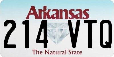 AR license plate 214VTQ