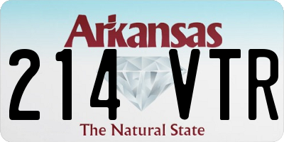 AR license plate 214VTR