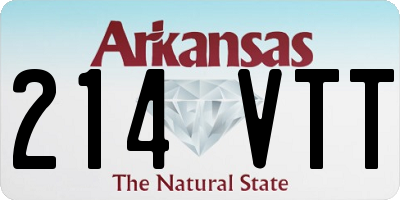 AR license plate 214VTT
