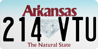 AR license plate 214VTU
